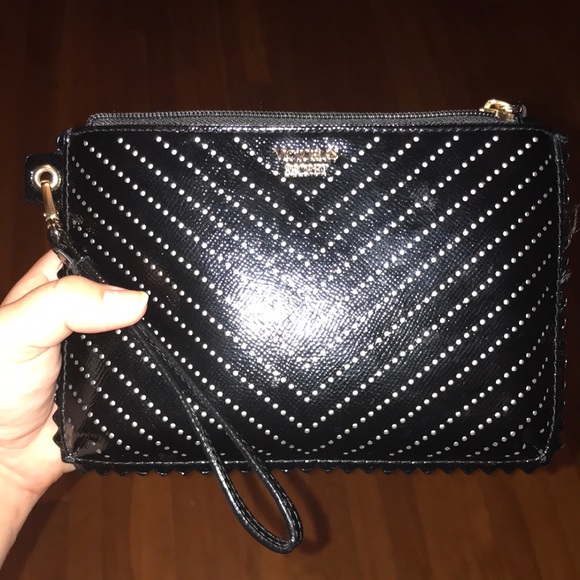 Black Victoria Secret Wristlet - Picture 2 of 3